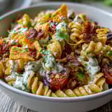 Taco Pasta Salad Avocado Doritos