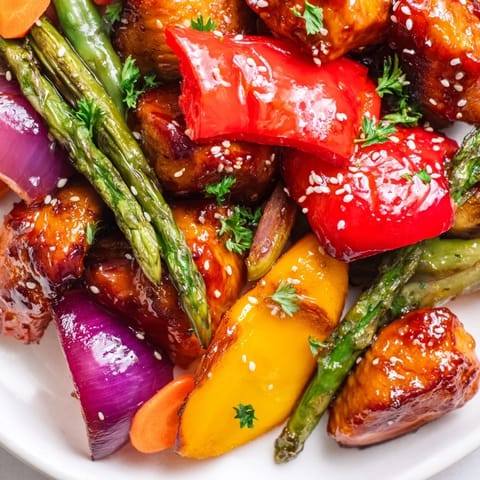 Honey Garlic Chicken & Vegetables