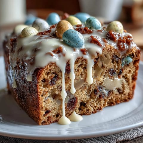 2. Golden Easter blondies studded with colorful Cadbury eggs and topped with creamy white chocolate.  