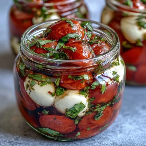 Mason Jar Caprese Salad