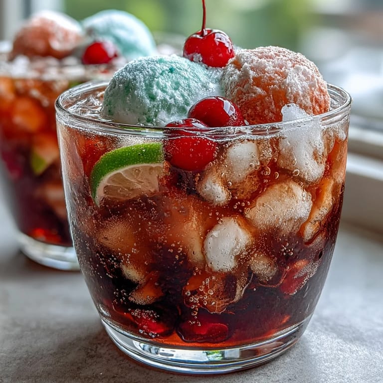 Colorful sherbet and pineapple juice blend in a bubbling punch bowl, perfect for celebrating grads.