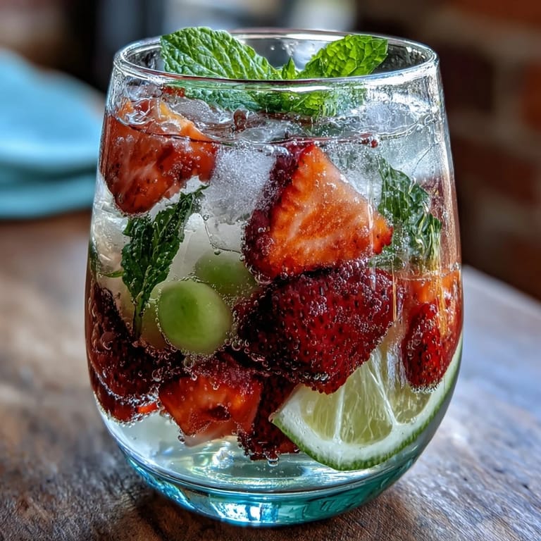 Bright Spring Sangria Mocktail with white grape juice, citrus wheels, and green grapes in a clear pitcher.