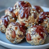Golden Banana Chocolate Chip Energy Balls, perfect grab-and-go no-bake snack bites.