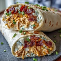 Buffalo Chicken Cream Cheese Pinwheels